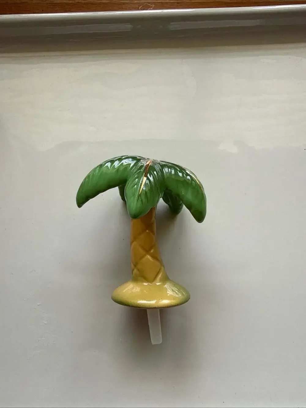 Nora Fleming Retired In The Breeze Palm Tree Ceramic Mini